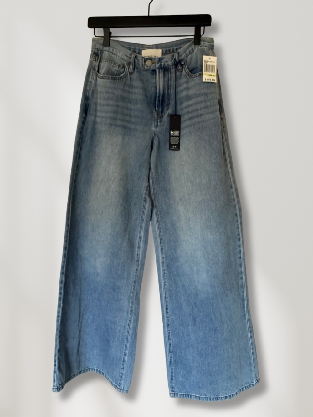 NWT Habitual Denver Wide Leg Crop Jeans in Paloma Sz 4/27